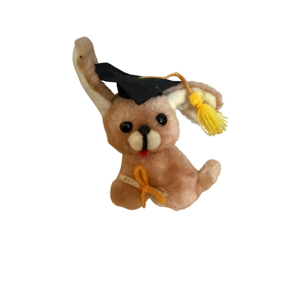Vintage Plush Russ Puppy Graduation Stuffed Animal